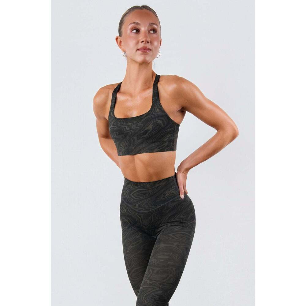 Vitality Vitality Pulse® Strappy Racer Bra - Woodgrain Size LL